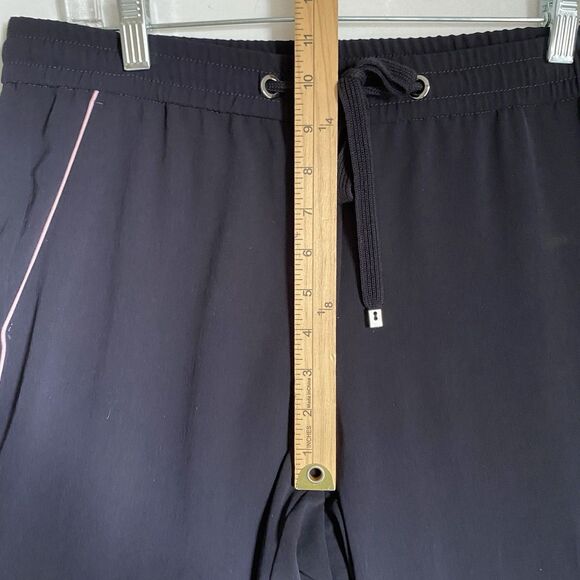 Marc Cain Wide Leg Pants Women L Black Relaxed Designer Old Money Quiet Luxury - Picture 6 of 11